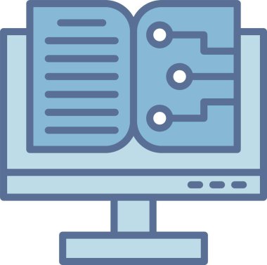 Kitap Satırı Mavi Doldur