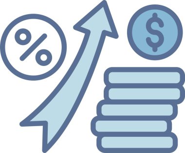 Faiz Oranı Satırı Mavi Doldur