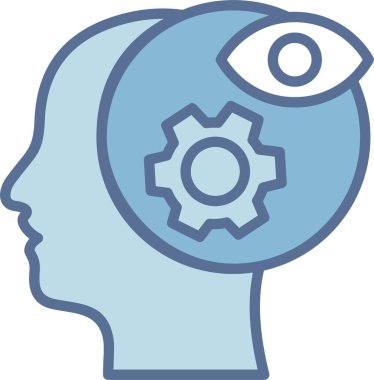 Sezgi Çizgisi Mavi Doldur