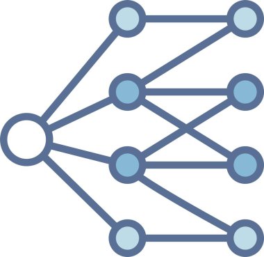 Nöral Ağ Hattı Mavi Doldur