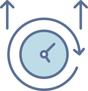 Fazla mesai Çizgisi Mavi Doldur