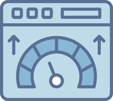 Web Hız Çizgisi Mavi Doldur