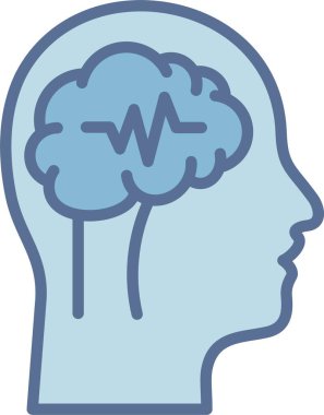 Epilepsi Çizgisi Mavi Doldur