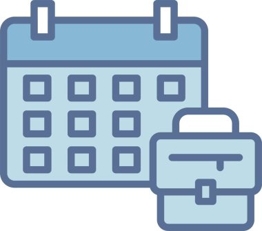 İş Olayı Satırı Mavi Doldur