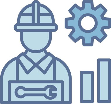 İşçi Hattı Mavi Doldur