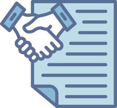 Employment Line Fill Blue