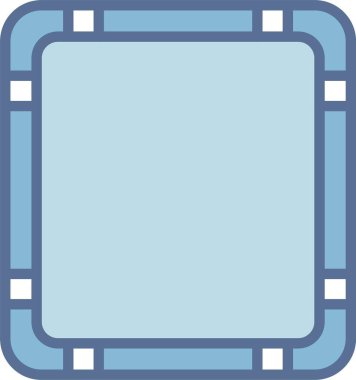 Çerçeve Satırı Mavi Doldur