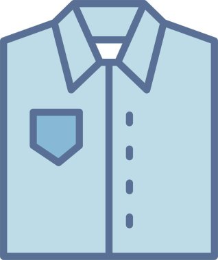 Gömlek Çizgisi Mavi Doldur