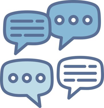 Konuşma Satırı Mavi Doldur