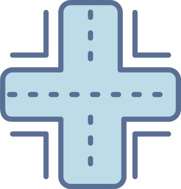 Yol Çizgisi Mavi Doldur