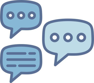 Kabarcık sohbet Satırı Mavi Doldur