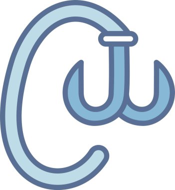 Kanca Satırı Mavi Doldur