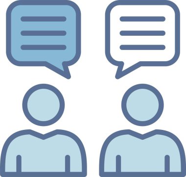 Konuşma Satırı Mavi Doldur