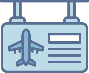 Uçuş Bilgi Satırı Mavi Doldur