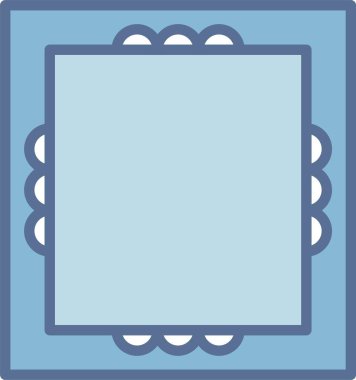 Çerçeve Satırı Mavi Doldur