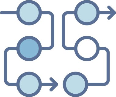 Akış diyagramı Mavi Doldur