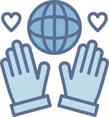 Küre Çizgisi Mavi Doldur