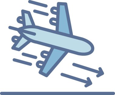 İniş Çizgisi Mavi Doldur