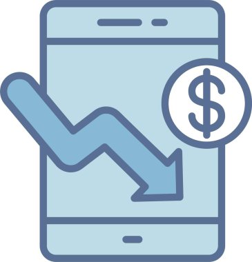 Akıllı Telefon Satırı Mavi Doldur