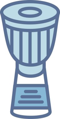 Djembe Satırı Mavi Doldur