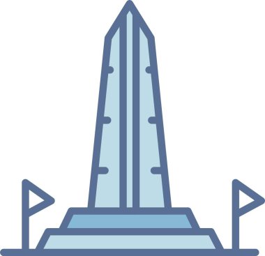 Washington Anıt Hattı Mavi Doldur