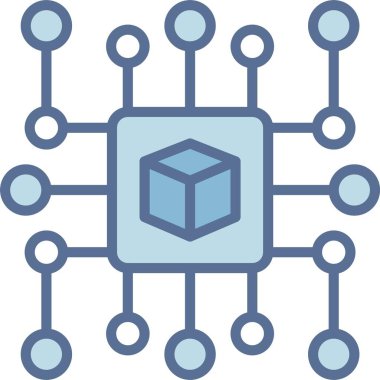 Küp Satırı Mavi Doldur