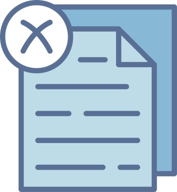 Reddedilmiş Satır Mavi Doldur