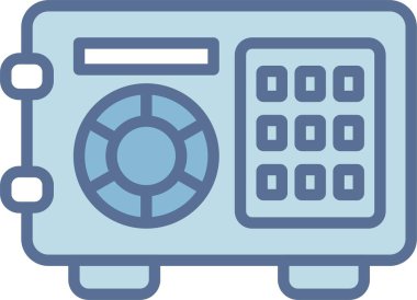 Güvenli Kutu Satırı Mavi Doldur