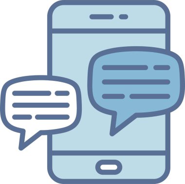 Akıllı Telefon Satırı Mavi Doldur