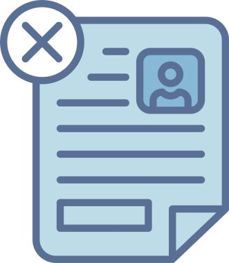 Reddedilmiş Satır Mavi Doldur