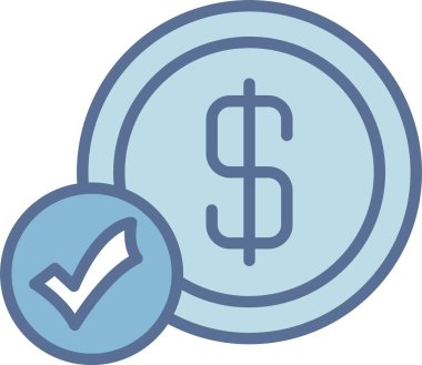 Dolar Çizgisi Mavi Doldur