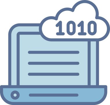 İkili Kod Satırı Mavi Doldur