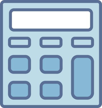 Hesap Makinesi Mavi Doldur