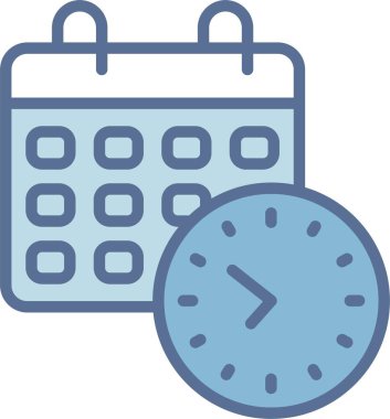 Saat Çizgisi Mavi Doldur