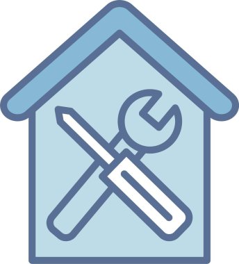 Ev Onarım Hattı Mavi Doldur