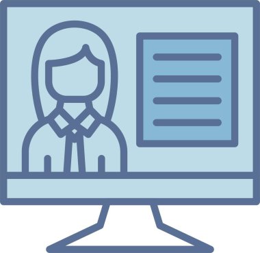 Çevrimiçi sınıf Satırı Mavi Doldur