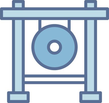 Gong Çizgisi Mavi Doldur