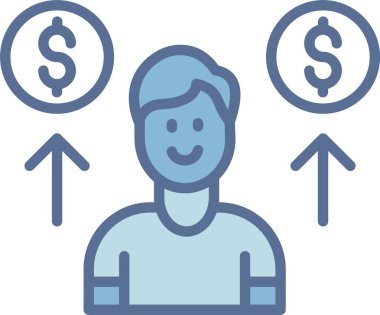 Mücadele Çizgisi Mavi Doldur