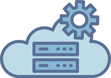 Bulut sunucu Satırı Mavi Doldur