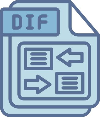 DIF Satırı Mavi Doldur