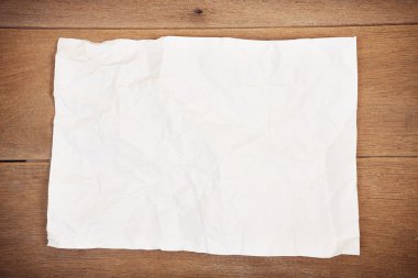 buruşuk kağıt levha ahşap zemin