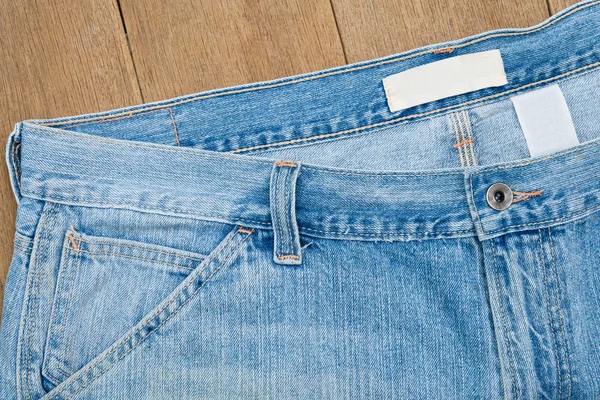 Nahaufnahme Bild von Blue Jeans Hintergrund oder Textur. — Stockfoto