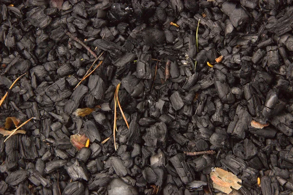 Background lot of carbon from the burnt fire — Stock Photo, Image