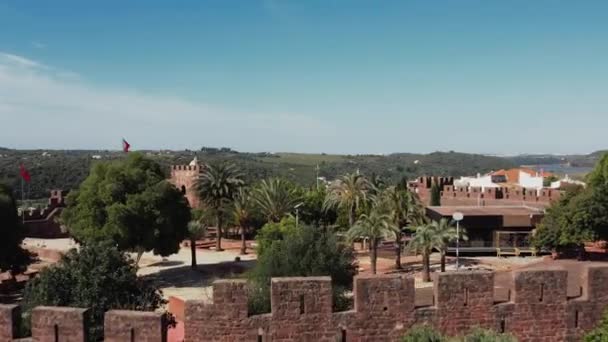 Luftaufnahme Einer Burg Südeuropa Zeigt Die Alte Struktur Der Burg — Stockvideo