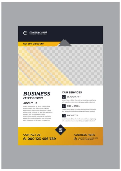 Creative Stylish Corporate Flyer Image Template — стоковый вектор