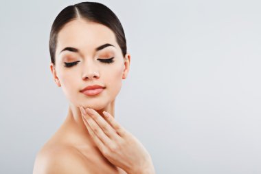 Attractive girl with dark hair