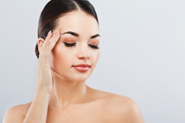 Gorgeous girl with dark hair