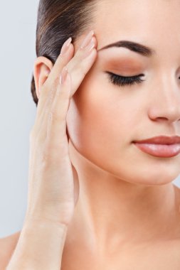 Gorgeous girl with dark hair