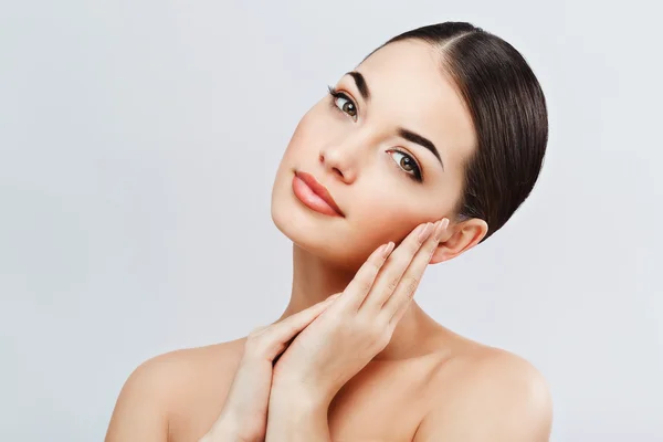 Attractive girl with dark hair