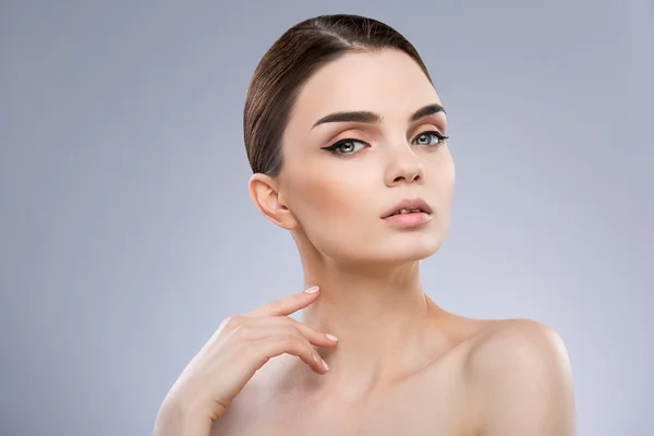 Maquillaje joven modelo — Foto de Stock